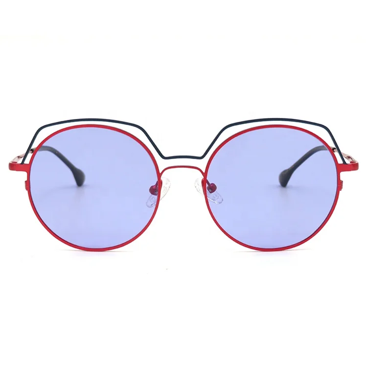 Purple Mono Color Lenses Beautiful Red Metal Sunglasses For Girls And Women YT-LKS-1016.C4, Custom colors
Purple Mono Color Lenses Beautiful Red Metal Sunglasses For Girls And Women YT-LKS-1016.C4, Custom colors