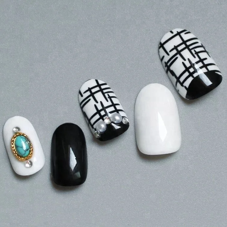 24 pcs/box Full Cover Printing False Tips Decorated Artificial False Nails, Natural
24 pcs/box Full Cover Printing False Tips Decorated Artificial False Nails, Natural