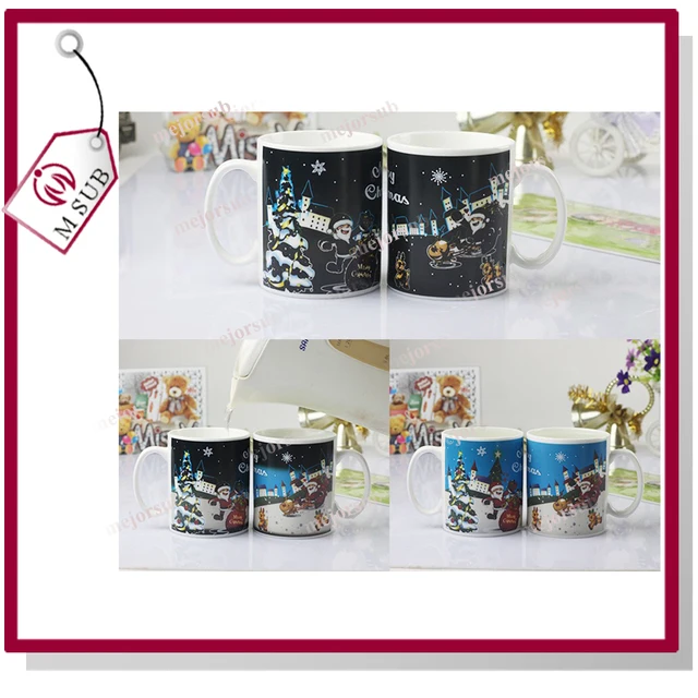 designs x 4 11oz gift mug for christmas color changing coffee