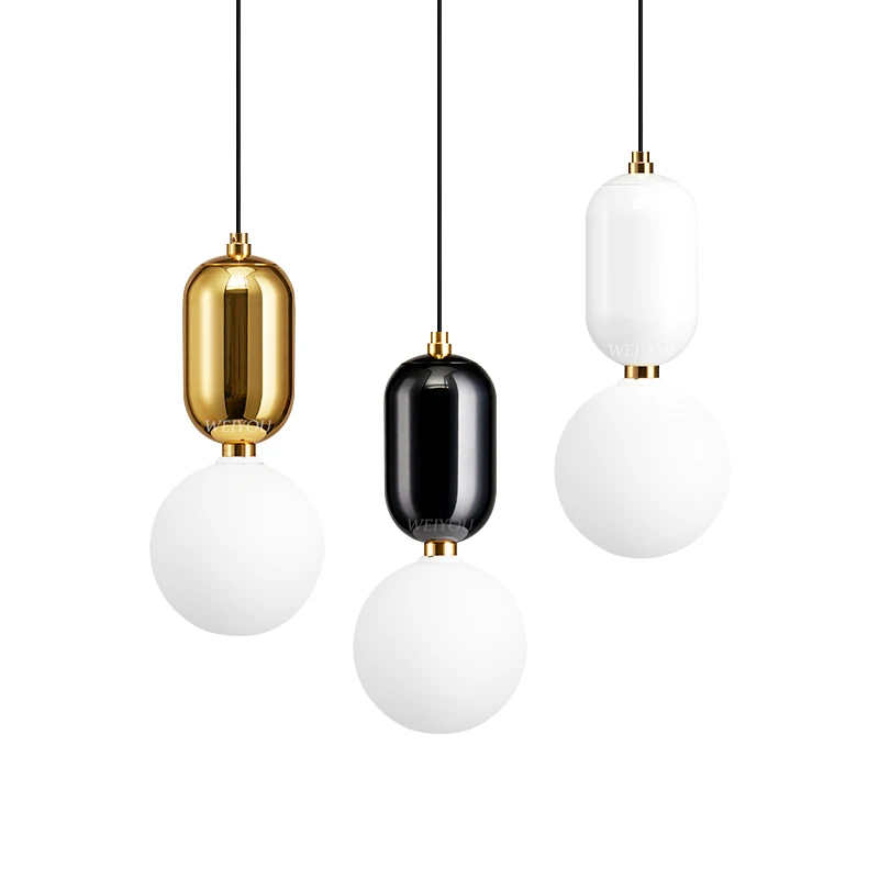 Simig lighting Nordic creative small led metal lamparas de techo colgante modern forested glass ball pendant lamp, Golden/black/white
Simig lighting Nordic creative small led metal lamparas de techo colgante modern forested glass ball pendant lamp, Golden/black/white