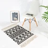 Home decor entrance ground protective door mat living room rug non woven carpet custom printed car floor mat with tassels