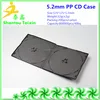 guangdong factory black double 7mm short cd dvd plastic boxes to Africa