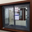 2019 New Design Tempered Double Glass Powder cotaing Aluminium Sliding Window
