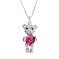

00596 Xuping animal luxury cute bear vintage Crystals from Swarovski wholesale fashion necklace jewelry
