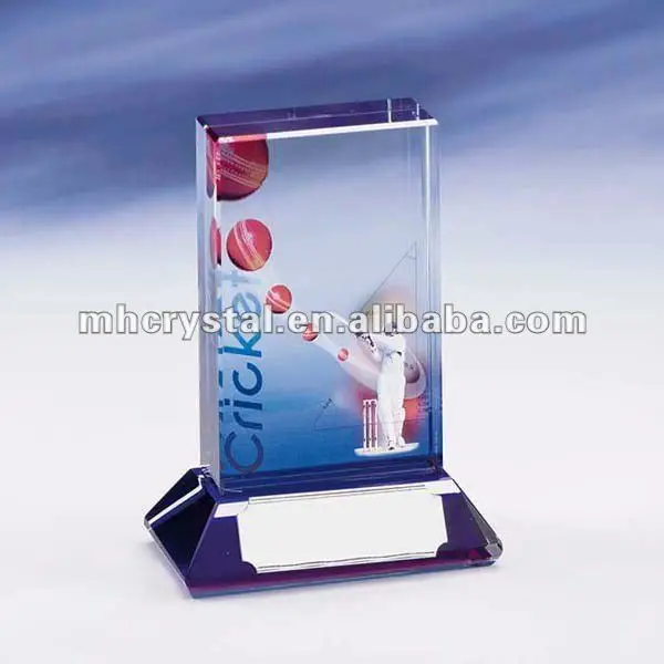 Full Color Cricket Action Scene Trophy MH-J0516