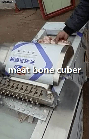High Efficient Electric Pie Strip Bone Frozen Meat Cube Cutter Machine For Sale