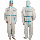 disposable non-woven type 5/6 protective coverall/suit/clothing with reflective strip