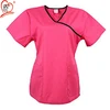 2019 Wholesale Women's Tunic Mock Wrap Hospital Medical Workwear Nurse Scrub Top