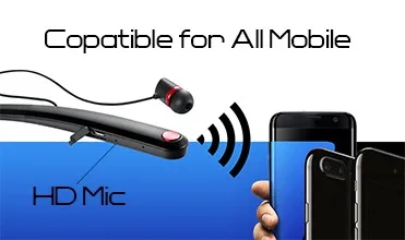 Sport Neckband bluetooth headset stereo for iphone 7 HV-990 Smart Link - ANKUX.COM