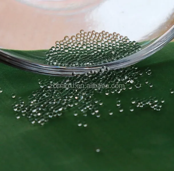 Abrasive micro glass beads round transparent glass beads 1mm for grinidng/sandblasting