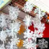 Cheap 3pcs 11 15 18 22cm plastic New Classic White Snowflake Ornaments Christmas Holiday Party Home Decoration