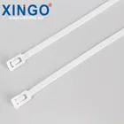 7.6*250mm black 94V0 transparent hook and loop fastener free sample cable tightener