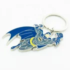 Fashion Soft enamel silver promotion customisable key chain