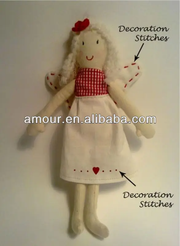 puppet stuffed cartoon dressed little girl new cheap plush toys