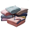 Hot Selling Summer Washed Air Conditioning Quilt Solid Color Home Comforter Blanket Duvets Bedding Quilting