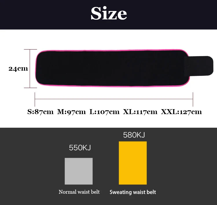 private label neoprene running sport waist trimmer slimming belt 4