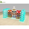 Retail toy store display stand wooden doll display cabinet design for sale