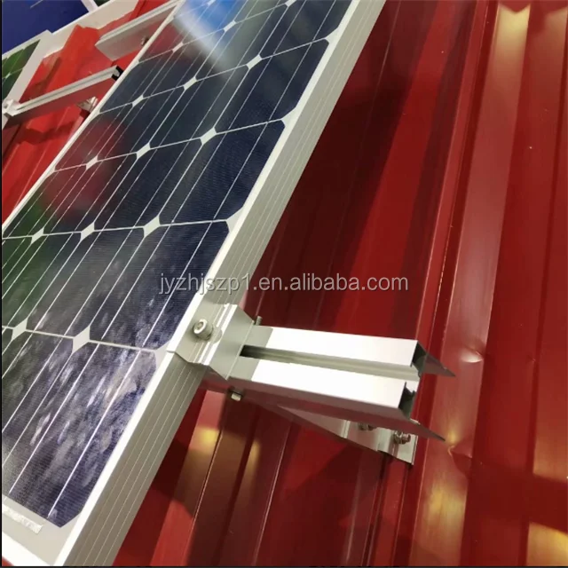 pv structure solar panel metal tin roof mounting brackets