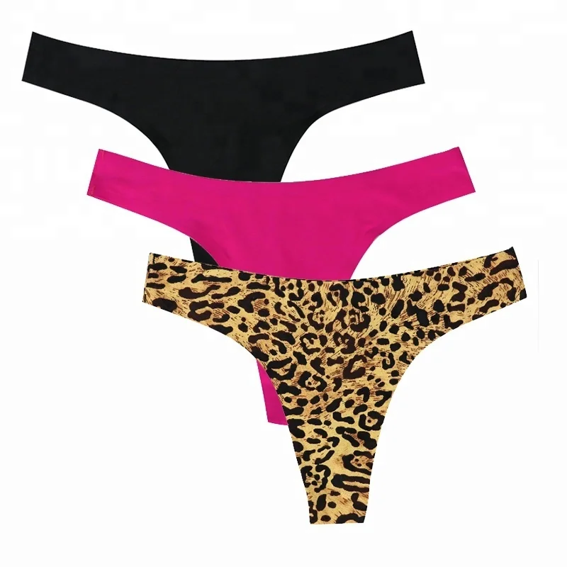 Women Sexy seamless underwear Low Waist Leopard Print Soft Fabric invisible thong women panties
Women Sexy seamless underwear Low Waist Leopard Print Soft Fabric invisible thong women panties