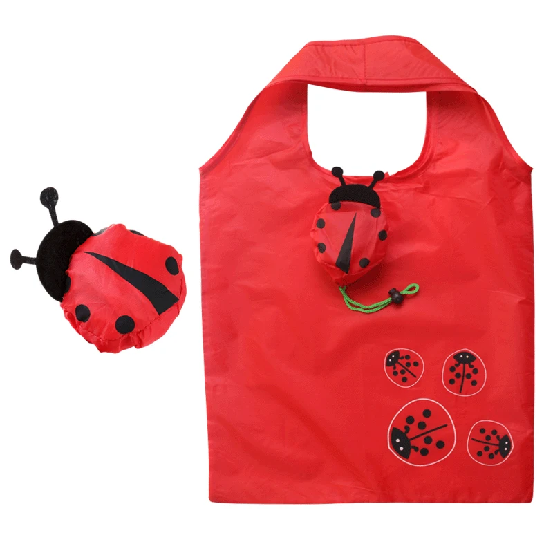 Custom Folding Reusable Grocery Bag Waterproof Animal Foldable Shopping Bag Cute Ladybug Tote Bag
Custom Folding Reusable Grocery Bag Waterproof Animal Foldable Shopping Bag Cute Ladybug Tote Bag