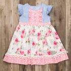 baby girls dresses spring summer toddler flower printing clothes latest designs children dress