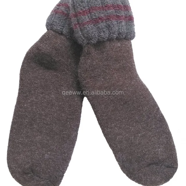 wool knitting sock