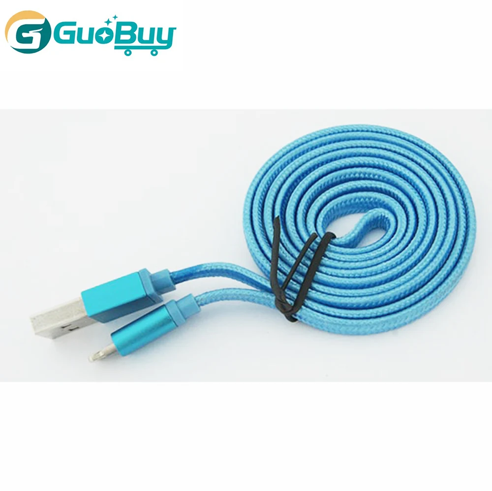 Hottest and Cheapest fast charging speed braidred fabric flat micro usb charging cable, 8pin usb data cable - ANKUX.COM