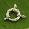 Wholesale 925 silver clasps for titanium sports necklace, 12mm jewelry clasps
