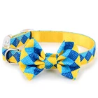 New designer wholesale pet collar leash bow-tie collar bandana bowknot dog collars