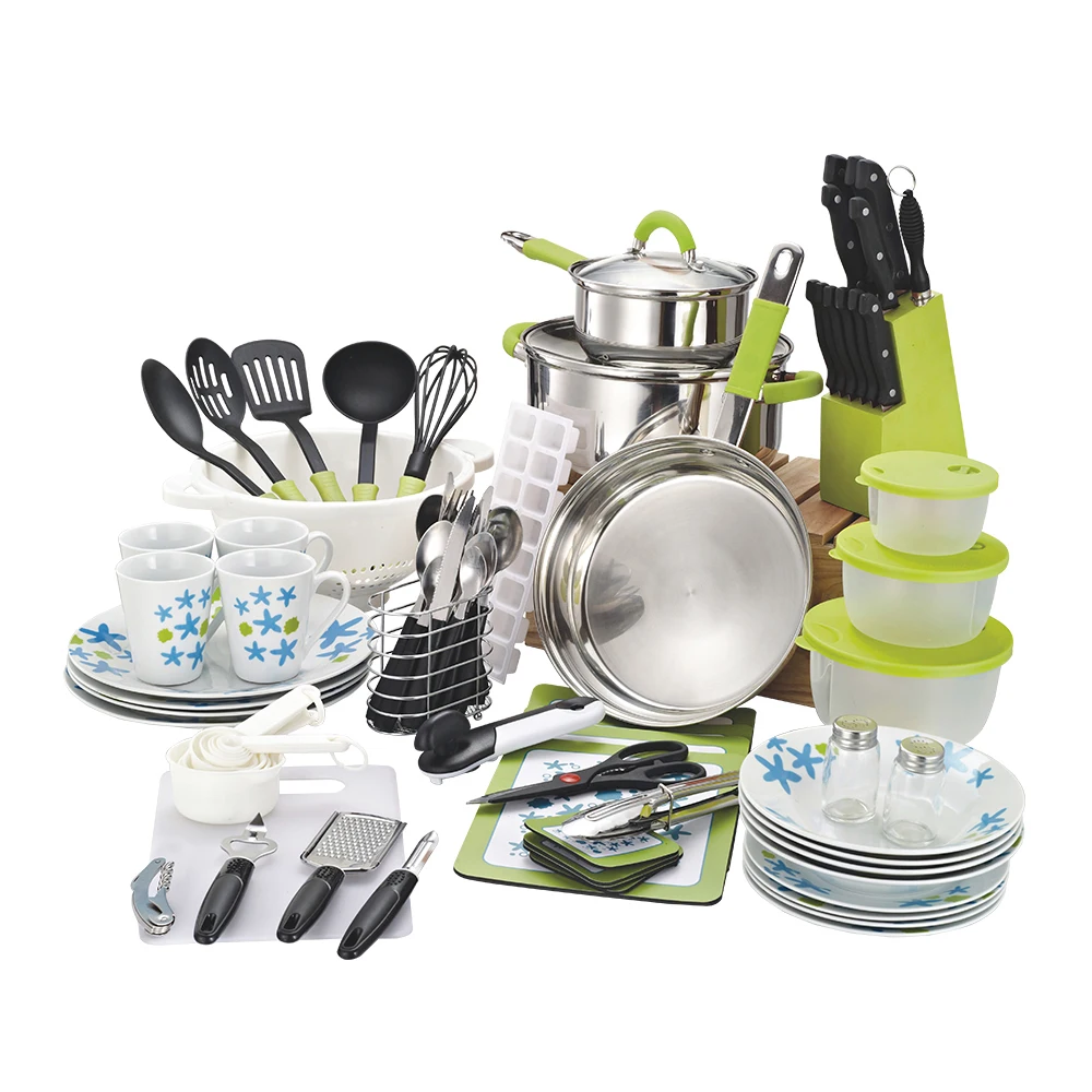 90 Pieces Essential Nonstick Home Total Kitchen Cookware Cooking Tools Gadgets Utensil Combo Set
90 Pieces Essential Nonstick Home Total Kitchen Cookware Cooking Tools Gadgets Utensil Combo Set