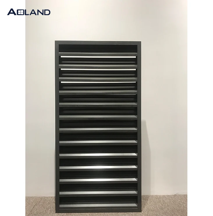 Aluminium fixed louvre windows for ventilation