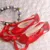 white satin ballet shoes with ribbon