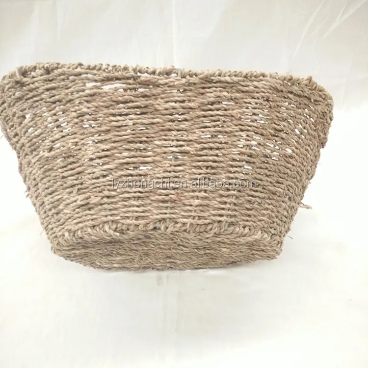 2017 free samples eco-friendly storage sea grass basket