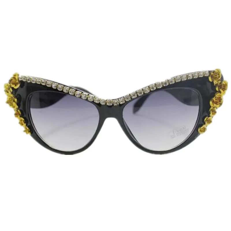 WIIPU New retro cat eye rhinestone with Metal flower lovely UV 400 star style sunglasses
WIIPU New retro cat eye rhinestone with Metal flower lovely UV 400 star style sunglasses