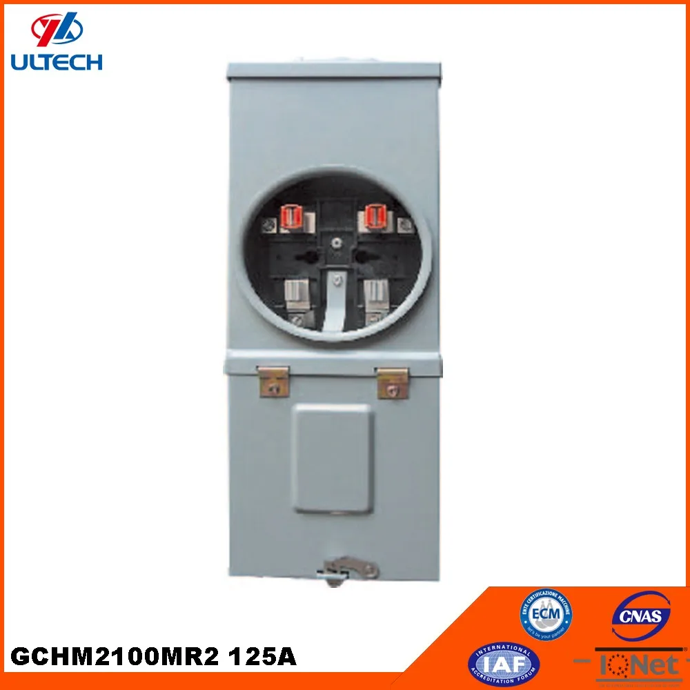 125a Single Phase 4 Jaws Combination Energy Meter Socket - Buy Meter ...