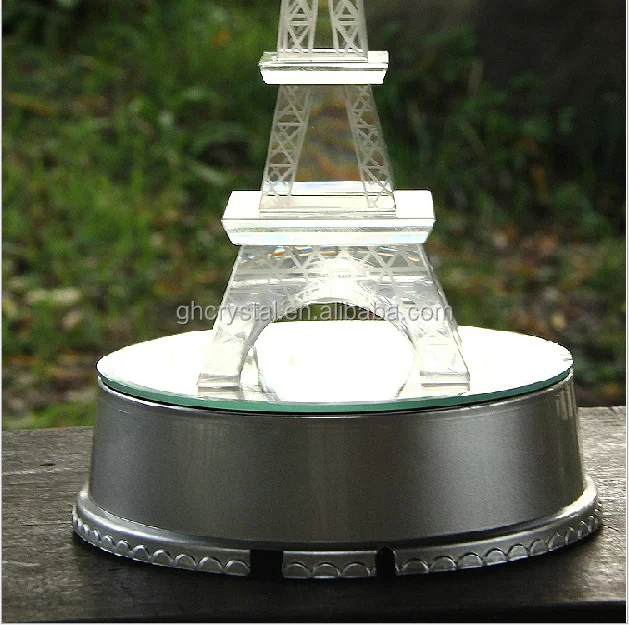 hot sale gift colorful crystal tower with led base