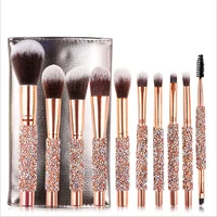 New Design Beauty Products 2019 Cosmetics 10 pcs Custom Logo Glitter Makeup Brushes Set With Diamond
New Design Beauty Products 2019 Cosmetics 10 pcs Custom Logo Glitter Makeup Brushes Set With Diamond