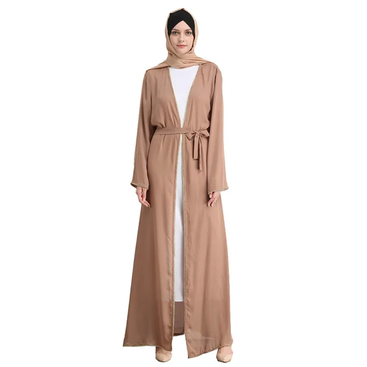 2018 Best Selling Solid Open Abaya Cardigan Maxi Dubai Design Abaya, Brown,black,white 
2018 Best Selling Solid Open Abaya Cardigan Maxi Dubai Design Abaya, Brown,black,white