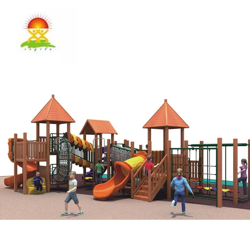 customsized large wooden outdoor playground exercises equipment slides climbing toys for children, Colorful
customsized large wooden outdoor playground exercises equipment slides climbing toys for children, Colorful