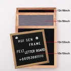 NEW Hot Sale Amazon Advertising oak wooden Felt Letter Board frame with Home Deco Gifts children