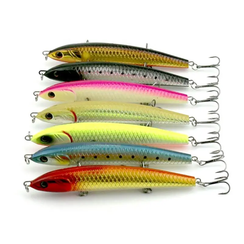Toplure Wholesale New fishing wobblers PE010 41g/138mm ABS plastic Hard Bait Pencil fishing lures, 7 colors
Toplure Wholesale New fishing wobblers PE010 41g/138mm ABS plastic Hard Bait Pencil fishing lures, 7 colors