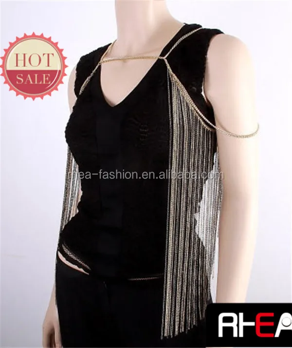 tassel shoulder chain body chain