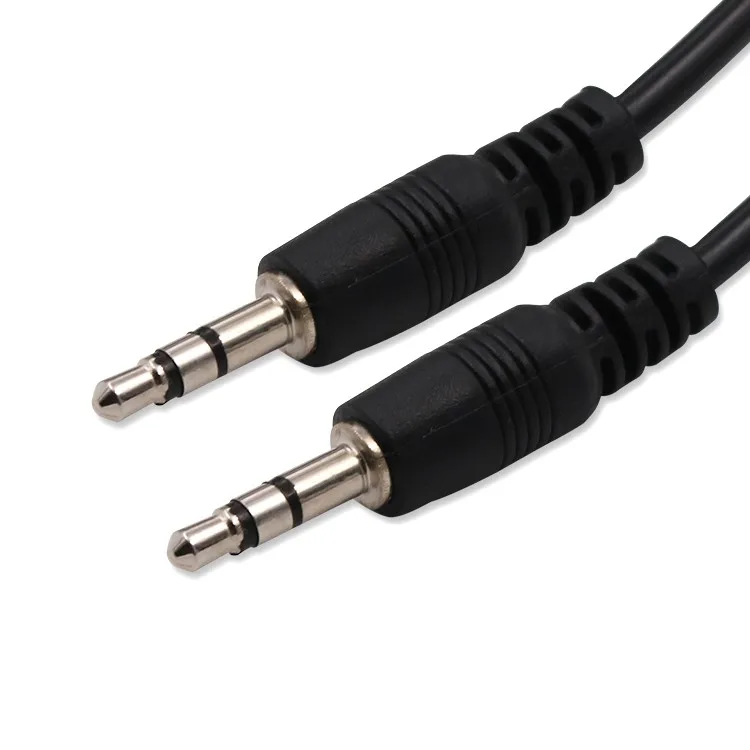 Black audio cable 3.5mm male to male aux 3.5mm audio cable - ANKUX.COM