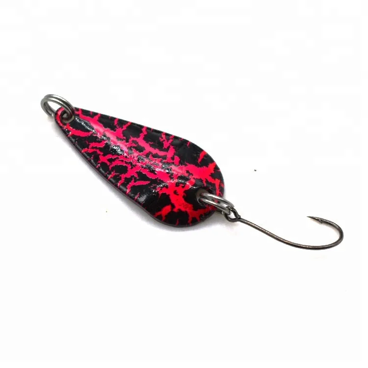 4g fishing spoon lures bait metal gold with single hook Trout Fishing, Choose 
4g fishing spoon lures bait metal gold with single hook Trout Fishing, Choose