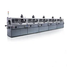 SZD-102-A High speed automatic 5 color manual plastic bottle silk screen printing machine