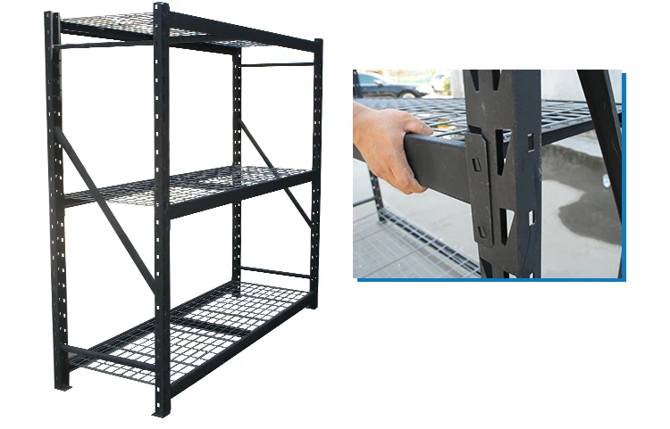 Heavy Duty Shelving System Loading 1200lb 4 Tier Metal Wire Shelves