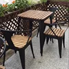 Customised outdoor 1+4 table and chairs wrought iron garden furniture set