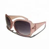 Free Sample OEM Acceptable Transparent Pink Sunglasses Cheap Women Fashion Sunglasses