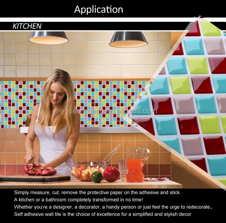 self adhesive mosaic tile
