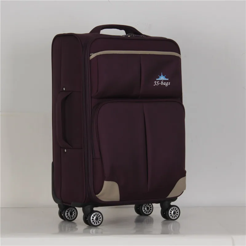 Cheap Soft Polyester Luggage Sets Travel Delsey Luggage Wheels Carry On